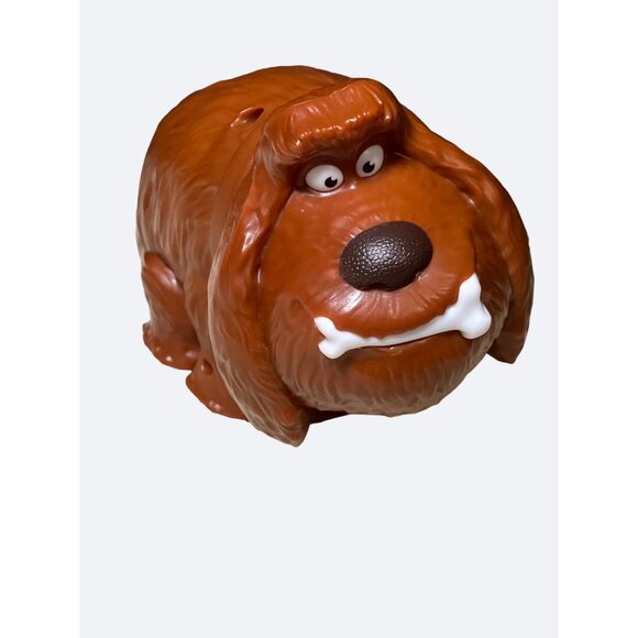 Burger King Secret Life Of Pets Brown Dog Toy Figure Bobble Head - Picture 1 of 10